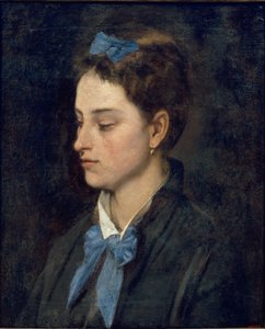 Portret van Teresita met Blauwe Strikken